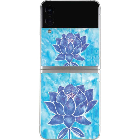 Cat Coq Blue Lotus Galaxy Z Flip3 5G Skin